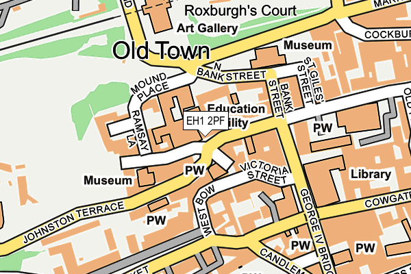 EH1 2PF map - OS OpenMap – Local (Ordnance Survey)