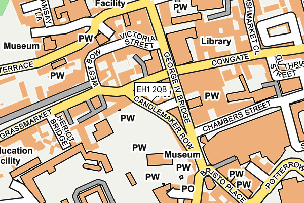 EH1 2QB map - OS OpenMap – Local (Ordnance Survey)