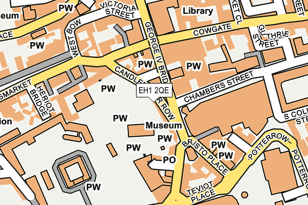 EH1 2QE map - OS OpenMap – Local (Ordnance Survey)