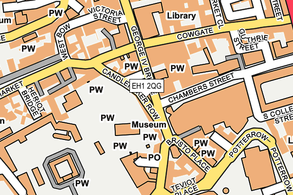 EH1 2QG map - OS OpenMap – Local (Ordnance Survey)