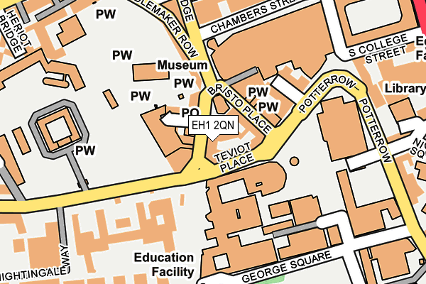 EH1 2QN map - OS OpenMap – Local (Ordnance Survey)