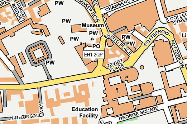 EH1 2QP map - OS OpenMap – Local (Ordnance Survey)