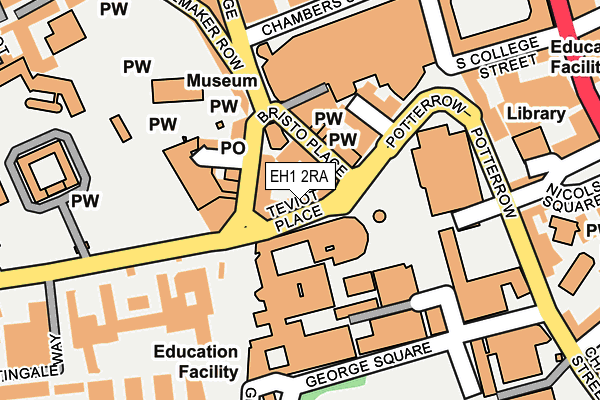 EH1 2RA map - OS OpenMap – Local (Ordnance Survey)