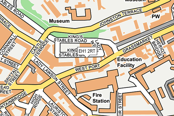 EH1 2RT map - OS OpenMap – Local (Ordnance Survey)