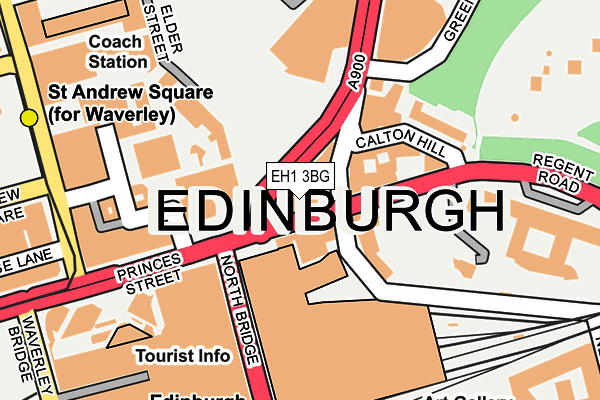 EH1 3BG map - OS OpenMap – Local (Ordnance Survey)