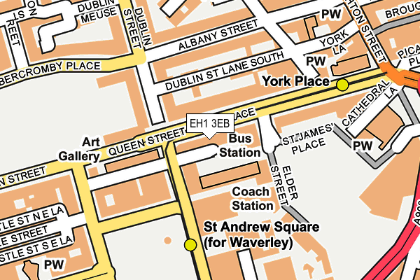 EH1 3EB map - OS OpenMap – Local (Ordnance Survey)