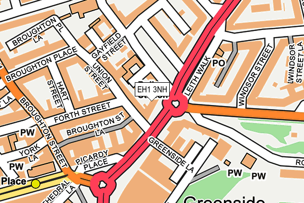 EH1 3NH map - OS OpenMap – Local (Ordnance Survey)