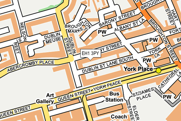 EH1 3PY map - OS OpenMap – Local (Ordnance Survey)