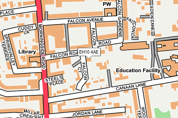 EH10 4AE map - OS OpenMap – Local (Ordnance Survey)