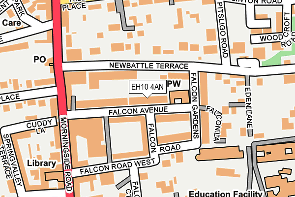 EH10 4AN map - OS OpenMap – Local (Ordnance Survey)