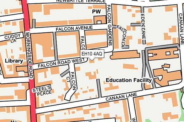 EH10 4AQ map - OS OpenMap – Local (Ordnance Survey)