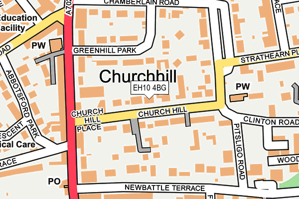 EH10 4BG map - OS OpenMap – Local (Ordnance Survey)