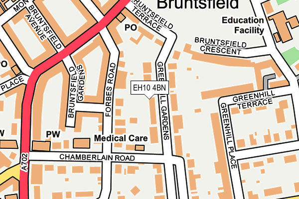 EH10 4BN map - OS OpenMap – Local (Ordnance Survey)