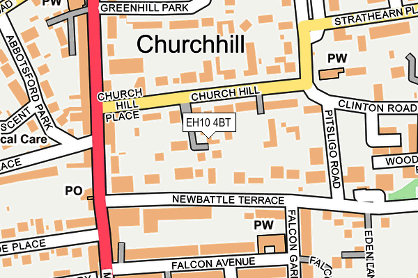 EH10 4BT map - OS OpenMap – Local (Ordnance Survey)