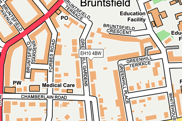 EH10 4BW map - OS OpenMap – Local (Ordnance Survey)