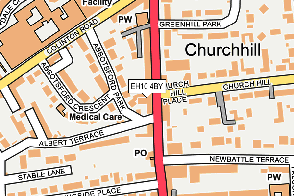 EH10 4BY map - OS OpenMap – Local (Ordnance Survey)