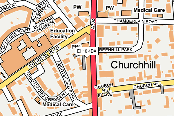 EH10 4DA map - OS OpenMap – Local (Ordnance Survey)