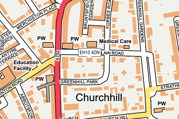 EH10 4DN map - OS OpenMap – Local (Ordnance Survey)