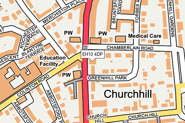 EH10 4DP map - OS OpenMap – Local (Ordnance Survey)