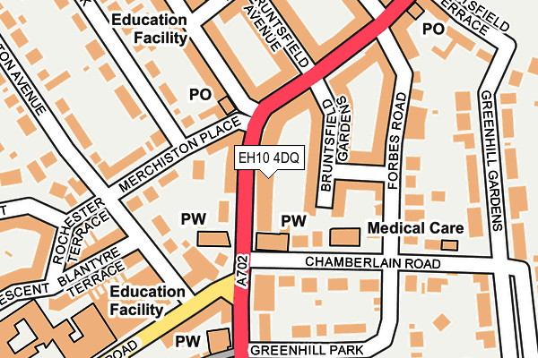 EH10 4DQ map - OS OpenMap – Local (Ordnance Survey)