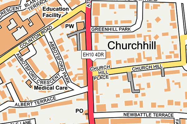 EH10 4DR map - OS OpenMap – Local (Ordnance Survey)