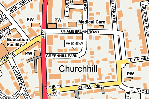 EH10 4DW map - OS OpenMap – Local (Ordnance Survey)