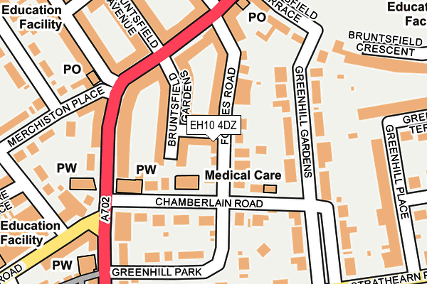 EH10 4DZ map - OS OpenMap – Local (Ordnance Survey)