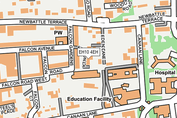 EH10 4EH map - OS OpenMap – Local (Ordnance Survey)