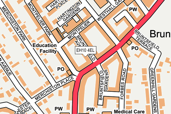 EH10 4EL map - OS OpenMap – Local (Ordnance Survey)