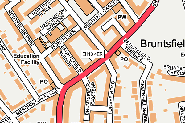 EH10 4ER map - OS OpenMap – Local (Ordnance Survey)