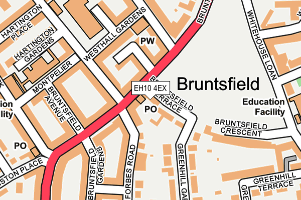 EH10 4EX map - OS OpenMap – Local (Ordnance Survey)