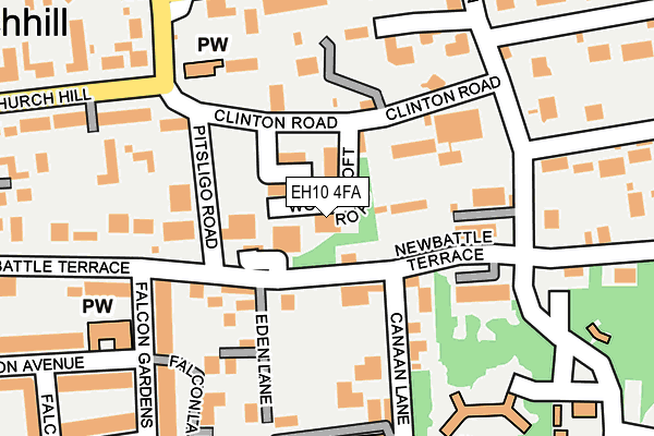 EH10 4FA map - OS OpenMap – Local (Ordnance Survey)