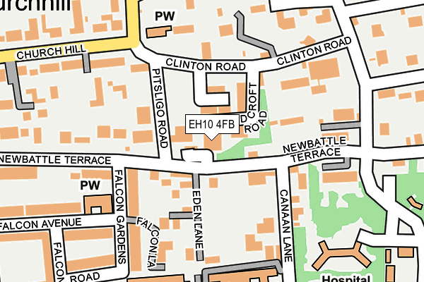 EH10 4FB map - OS OpenMap – Local (Ordnance Survey)