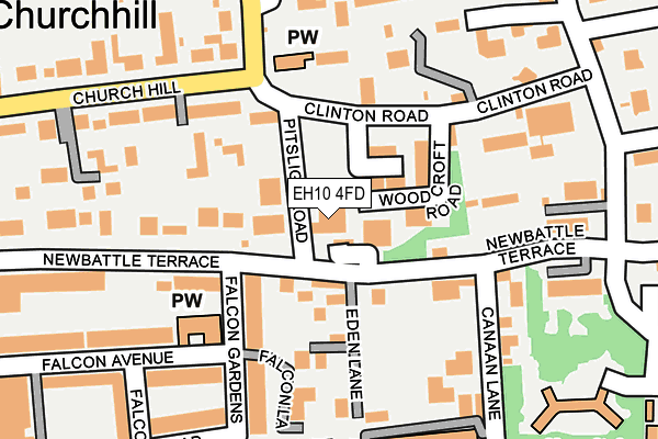 EH10 4FD map - OS OpenMap – Local (Ordnance Survey)