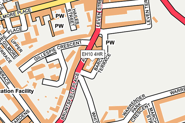 EH10 4HR map - OS OpenMap – Local (Ordnance Survey)