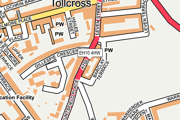 EH10 4HW map - OS OpenMap – Local (Ordnance Survey)