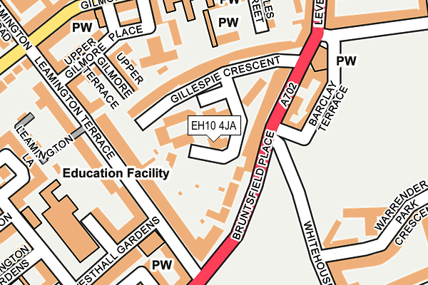 EH10 4JA map - OS OpenMap – Local (Ordnance Survey)