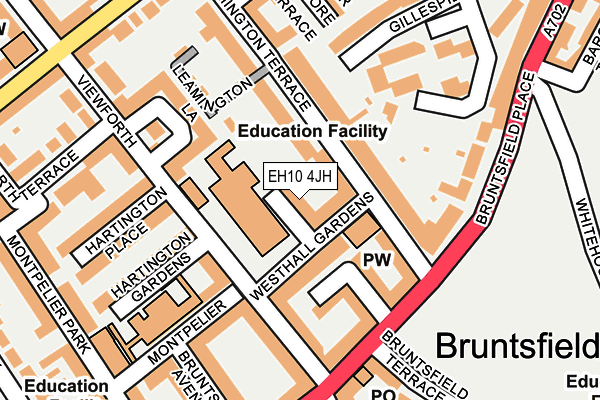 EH10 4JH map - OS OpenMap – Local (Ordnance Survey)