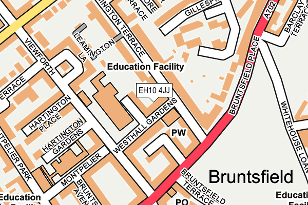 EH10 4JJ map - OS OpenMap – Local (Ordnance Survey)