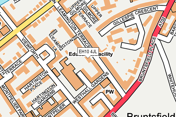 EH10 4JL map - OS OpenMap – Local (Ordnance Survey)