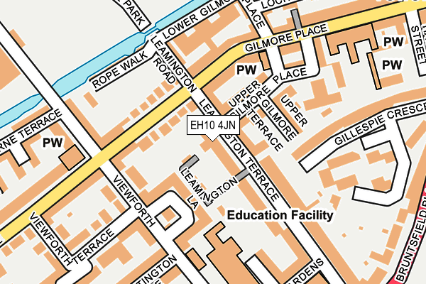 EH10 4JN map - OS OpenMap – Local (Ordnance Survey)