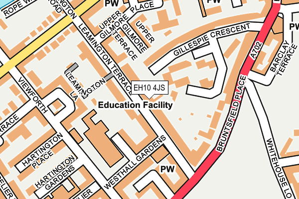 EH10 4JS map - OS OpenMap – Local (Ordnance Survey)