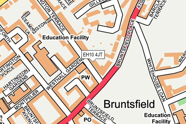 EH10 4JT map - OS OpenMap – Local (Ordnance Survey)