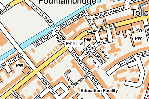 EH10 4JW map - OS OpenMap – Local (Ordnance Survey)