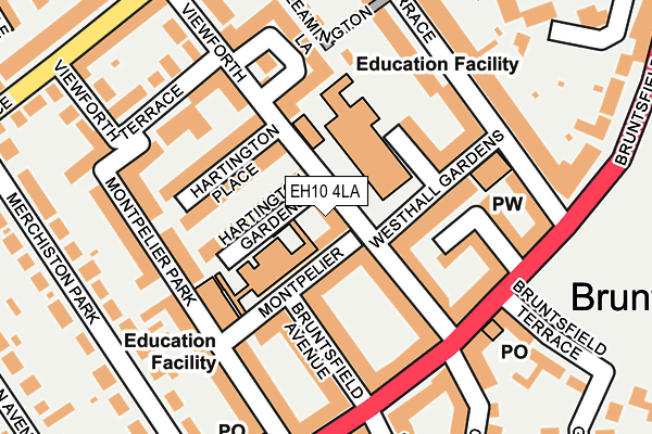 EH10 4LA map - OS OpenMap – Local (Ordnance Survey)