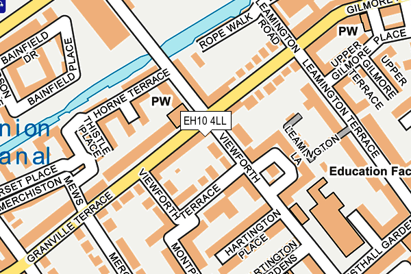 EH10 4LL map - OS OpenMap – Local (Ordnance Survey)