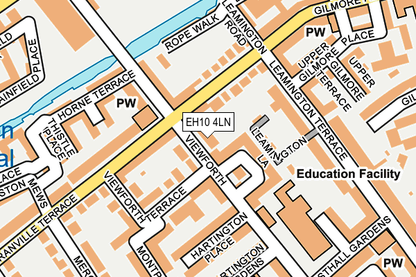 EH10 4LN map - OS OpenMap – Local (Ordnance Survey)