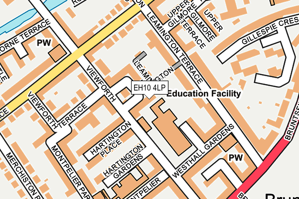 EH10 4LP map - OS OpenMap – Local (Ordnance Survey)