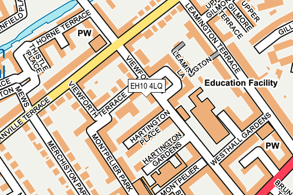 EH10 4LQ map - OS OpenMap – Local (Ordnance Survey)