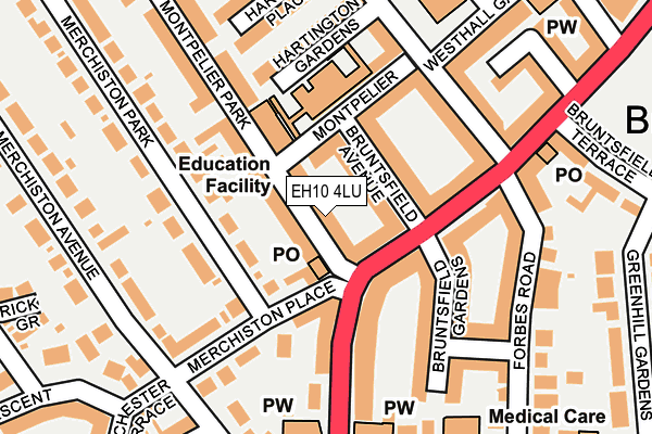 EH10 4LU map - OS OpenMap – Local (Ordnance Survey)